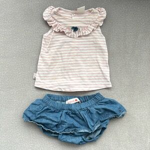 Boboli Girls Summer Outfit, Size 9-12 months